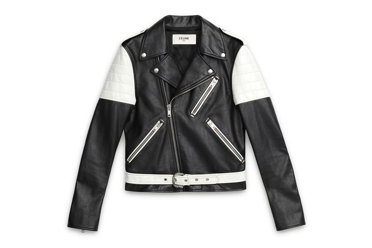 セリーヌ エディ・スリマン Hedi Slimane Debut CELINE Collection Online Release Available Leather Suit Jacket Pants T shirt