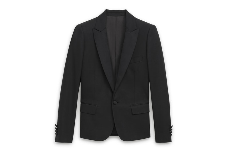 セリーヌ エディ・スリマン Hedi Slimane Debut CELINE Collection Online Release Available Leather Suit Jacket Pants T shirt