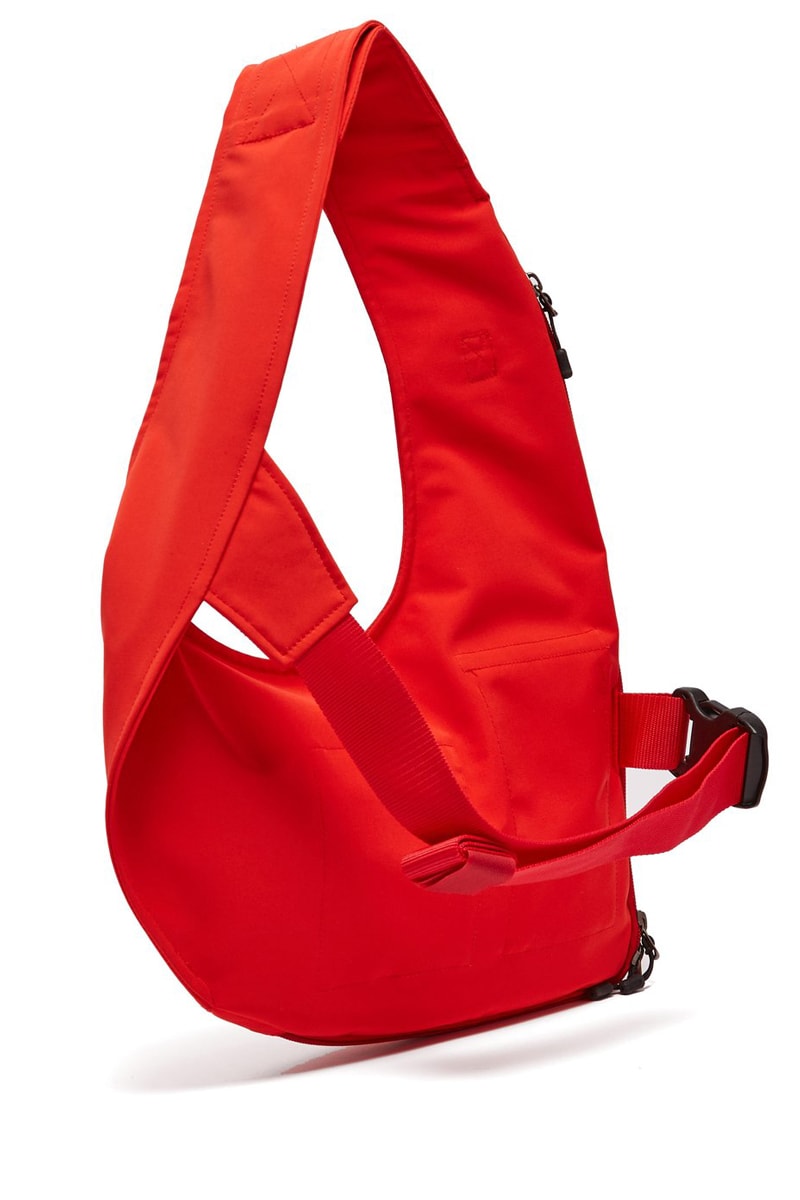 ジュンヤ ワタナベ マン コムデギャルソン  ショルダーバッグJUNYA WATANABE Technical harness Crossbody Bag Red Black polyester cotton Velcro shoulder strap matches fashion