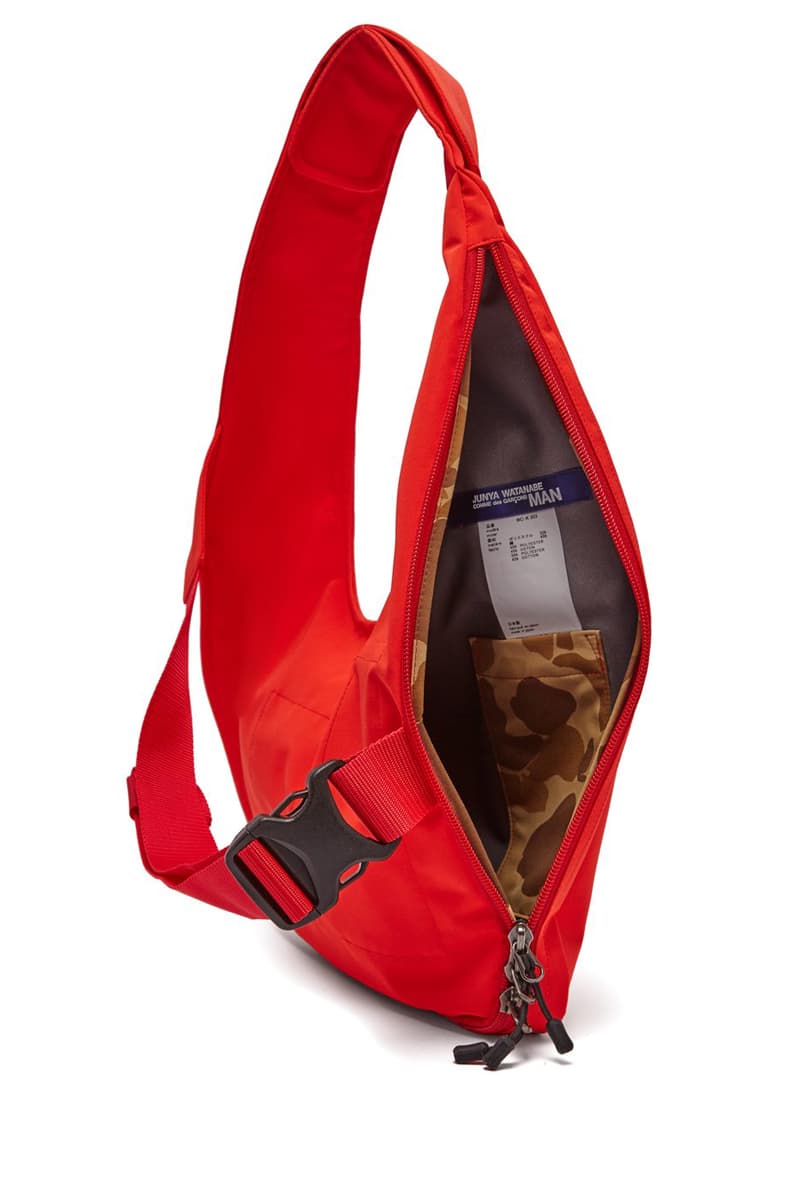 ジュンヤ ワタナベ マン コムデギャルソン ショルダーバッグJUNYA WATANABE Technical harness Crossbody Bag Red Black polyester cotton Velcro shoulder strap matches fashion