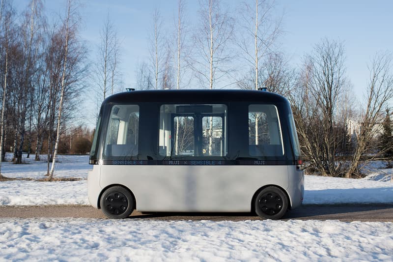 良品計画 無印良品が北欧フィンランドにて“自動運転バス”の実用試験運行を開始 Muji Sensible 4 Shuttle Bus Autonomous Driving Gacha General Public Finland Finnish Lapland Testing Finished Product Sensor Technology Maps Clean Minimalistic Driverless