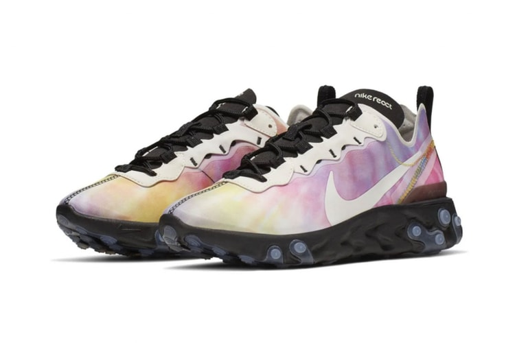 Nike より夏に映えるカラフルなタイダイ柄を用いた React Element 55 の新色が登場