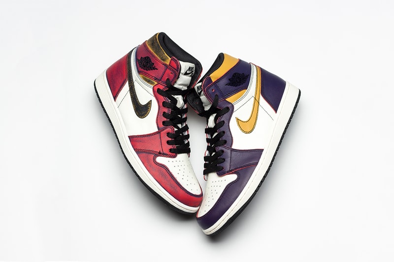 レイカーズからブルズへと変化するナイキSB x エアジョーダン1 nike sb air jordan 1 retro high og court purple university gold chicago 2019 may footwear jordan brand