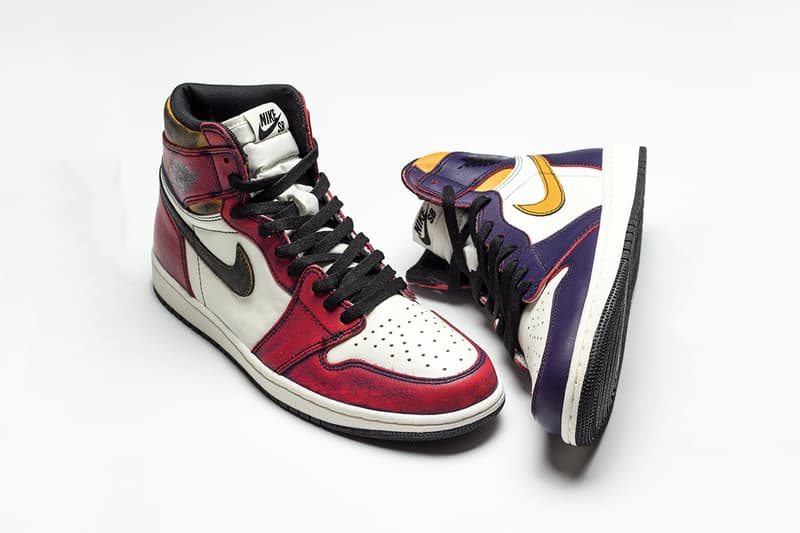 レイカーズからブルズへと変化するナイキSB x エアジョーダン1 nike sb air jordan 1 retro high og court purple university gold chicago 2019 may footwear jordan brand