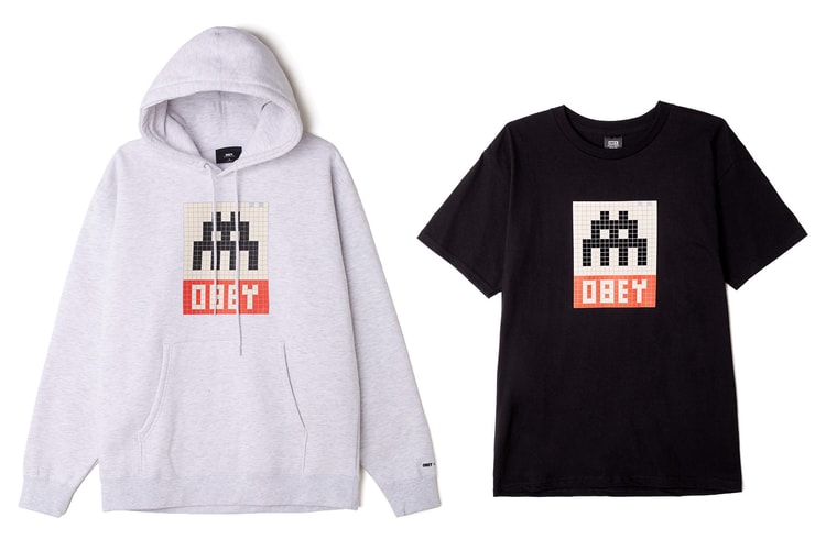 OBEY x INVADER 世界的ストリートアーティスト同士によるコラボアパレルが発売