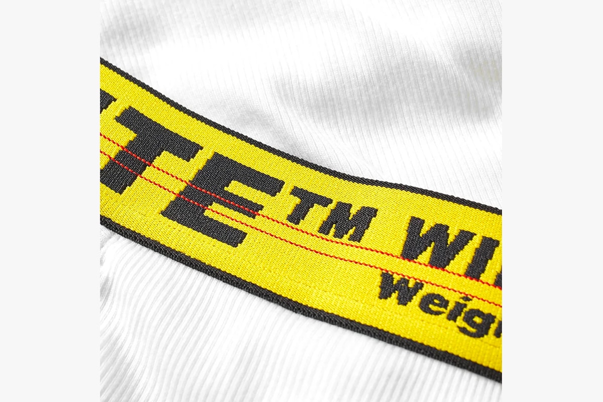 オフホワイト Off-White™ ヴァージル・アブロー Releases Boxer Brief 3-Packs white black industrial belt made in italy yellow boxers underwear undergarments virgil abloh 