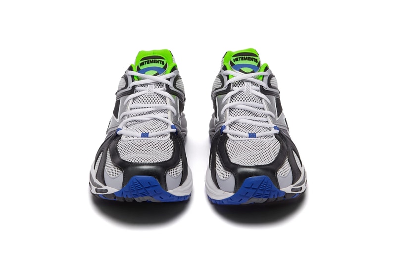 ヴェトモン リーボック 新作スニーカー Vetements Spike Runner 200 Trainers Release Silver Neon Green Yellow Silver Red Black Demna Gvasalia Spring Summer 2019 Reebok