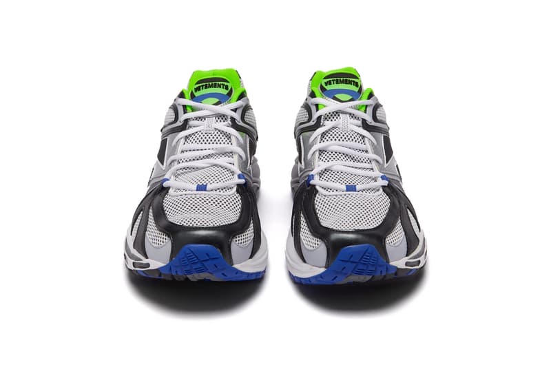ヴェトモン リーボック 新作スニーカー Vetements Spike Runner 200 Trainers Release Silver Neon Green Yellow Silver Red Black Demna Gvasalia Spring Summer 2019 Reebok