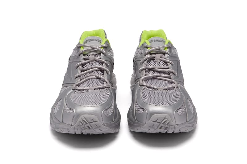 ヴェトモン リーボック 新作スニーカー Vetements Spike Runner 200 Trainers Release Silver Neon Green Yellow Silver Red Black Demna Gvasalia Spring Summer 2019 Reebok