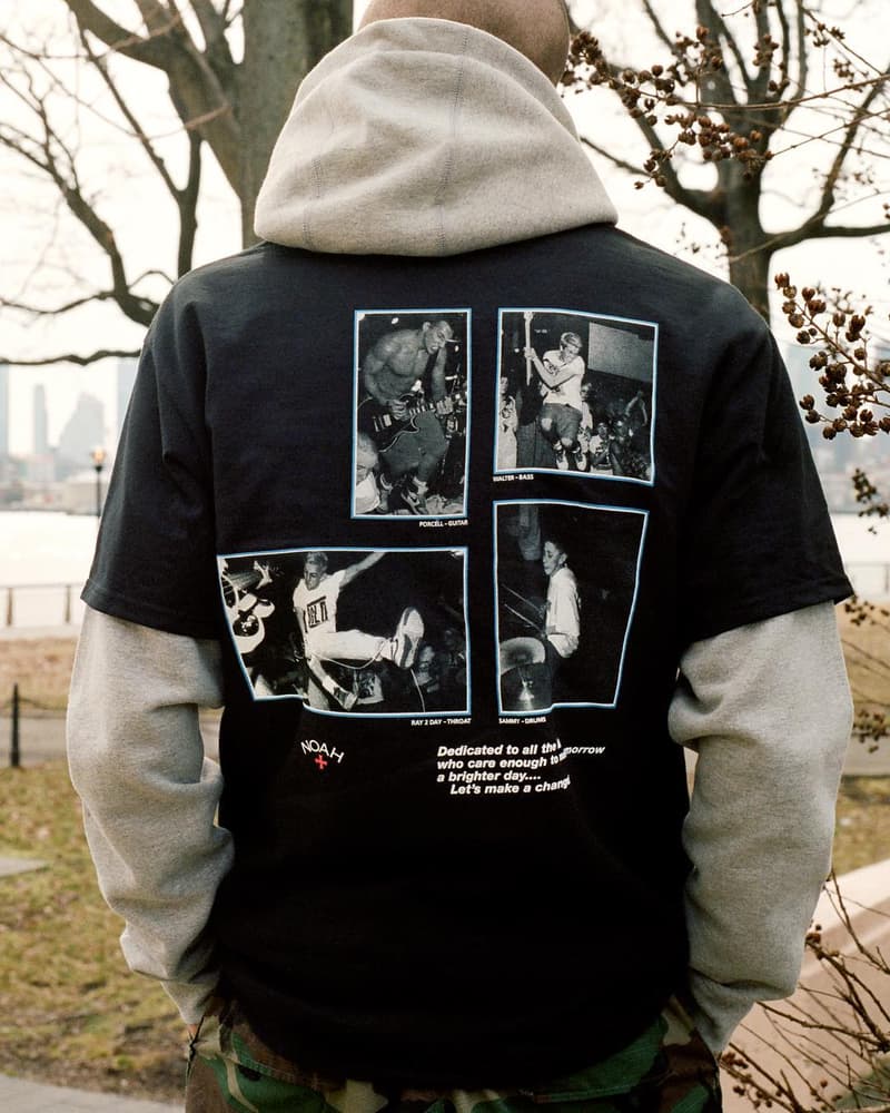ノア ブレンドン・バベンジン ユース・オブ・トゥデイ　Youth of Today x NOAH Collaboration Announcement hardcore punk band new york streetwear rock & roll release info 