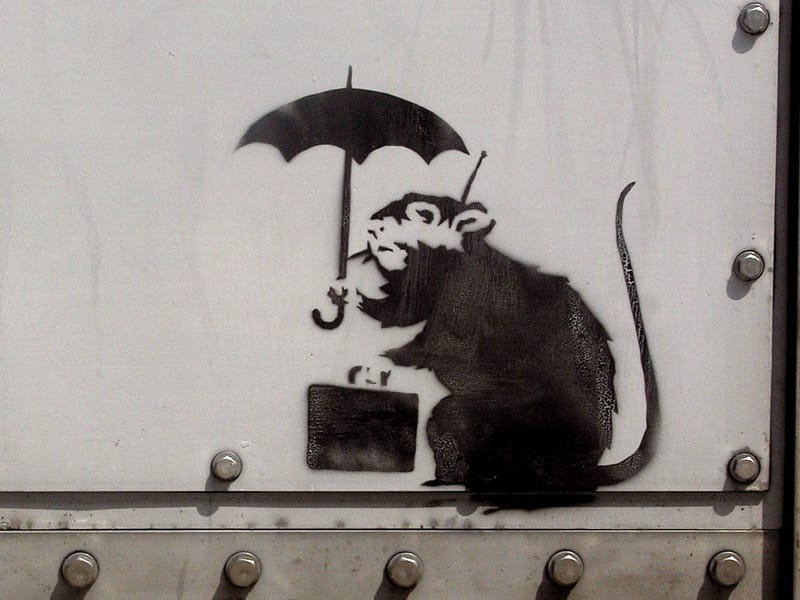 Banksy のものと“思しき作品”を東京都庁舎で一般公開