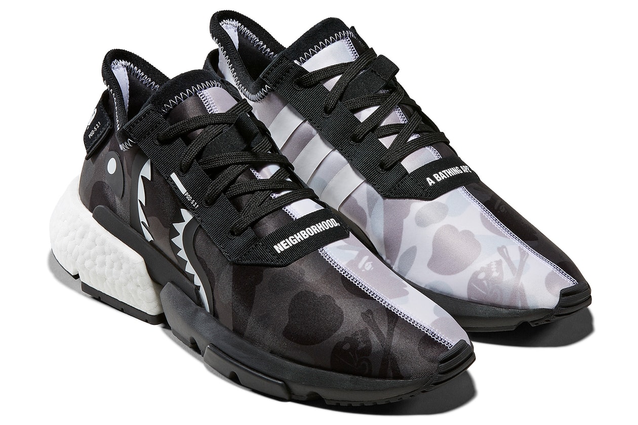 アディダス オリジナルス ア ベイシング エイプ ネイバーフッド コラボ モデル 発売 adidas Originals by A BATHING APE®  NEIGHBORHOOD nmd pod 3.1