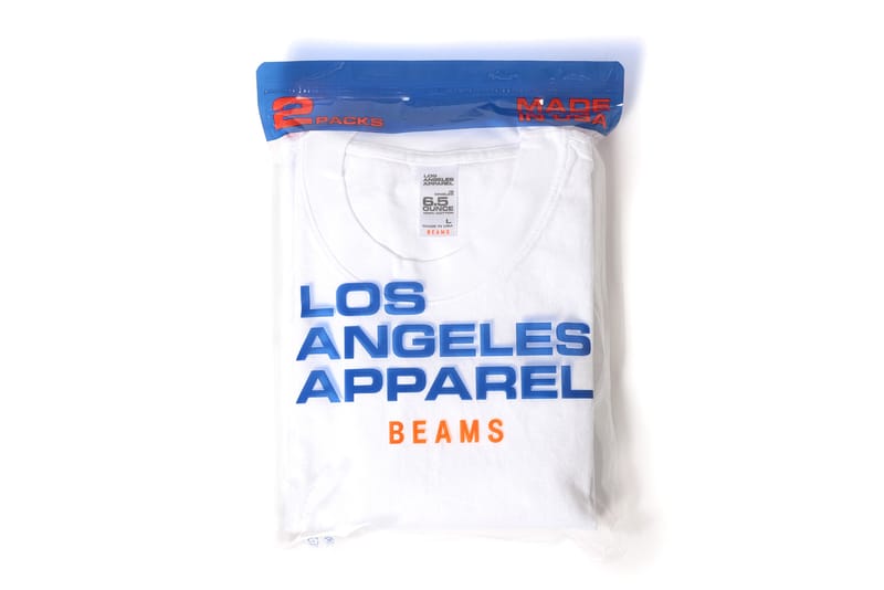 BEAMS x Los Angeles Apparel から2枚組みの別注パックTシャツが登場