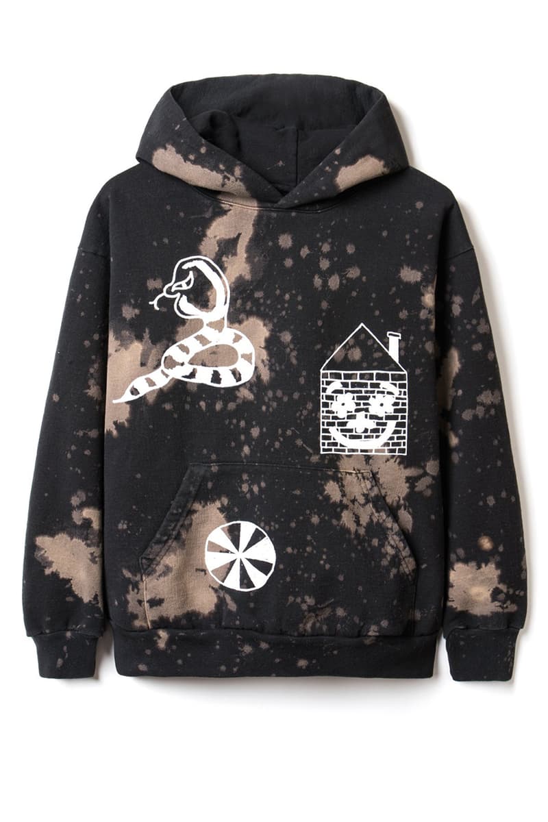 ブレインデッド スラムジャム ジェイソン・ライト Brain Dead x Slam Jam Hand-Dyed Capsule Collaboration sweater sweatpants tee shirt logo jason wright bleach splatter