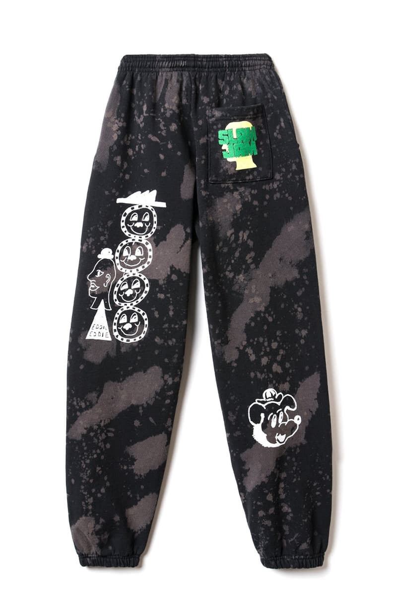 ブレインデッド スラムジャム ジェイソン・ライト Brain Dead x Slam Jam Hand-Dyed Capsule Collaboration sweater sweatpants tee shirt logo jason wright bleach splatter