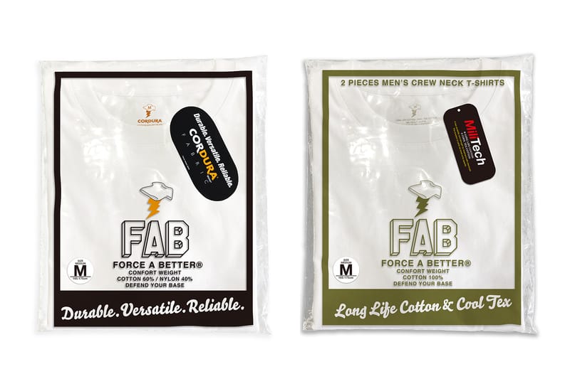 世界初のCORDURA®パックTシャツを展開する注目の無地Tブランド FORCE A BETTER がローンチ