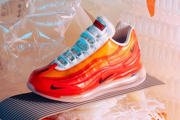 Nike の新作コラボ Air Max 720/95 Heron Preston By You のディテールにクローズアップ