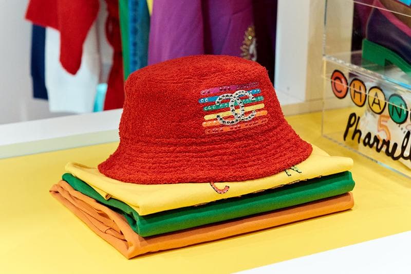 Chanel Pharrell SS19 Collection Seoul Debut Pharrell Williams Karl Lagerfeld jewelry clothes loafers bags accessories bucket hat release info price drop date
