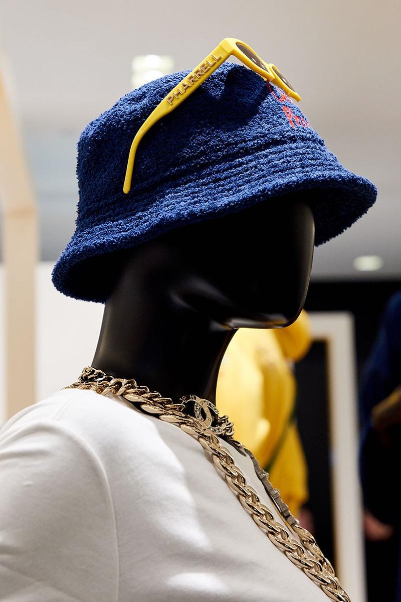 Chanel Pharrell SS19 Collection Seoul Debut Pharrell Williams Karl Lagerfeld jewelry clothes loafers bags accessories bucket hat release info price drop date 