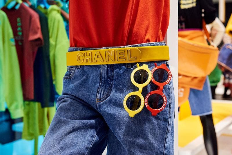 Chanel Pharrell SS19 Collection Seoul Debut Pharrell Williams Karl Lagerfeld jewelry clothes loafers bags accessories bucket hat release info price drop date