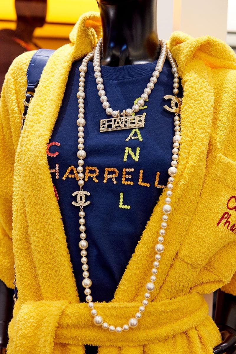 Chanel Pharrell SS19 Collection Seoul Debut Pharrell Williams Karl Lagerfeld jewelry clothes loafers bags accessories bucket hat release info price drop date