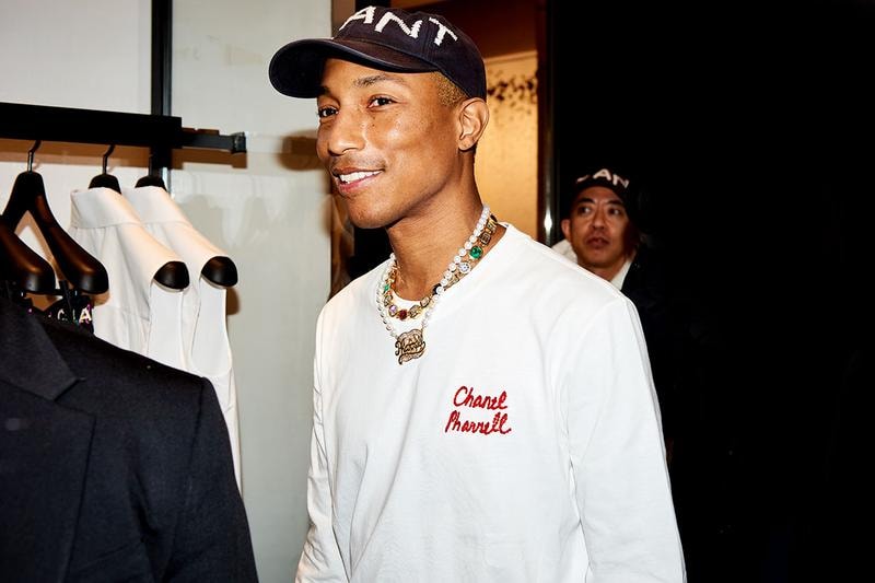 Chanel Pharrell SS19 Collection Seoul Debut Pharrell Williams Karl Lagerfeld jewelry clothes loafers bags accessories bucket hat release info price drop date 