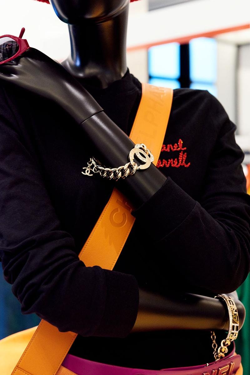 Chanel Pharrell SS19 Collection Seoul Debut Pharrell Williams Karl Lagerfeld jewelry clothes loafers bags accessories bucket hat release info price drop date 