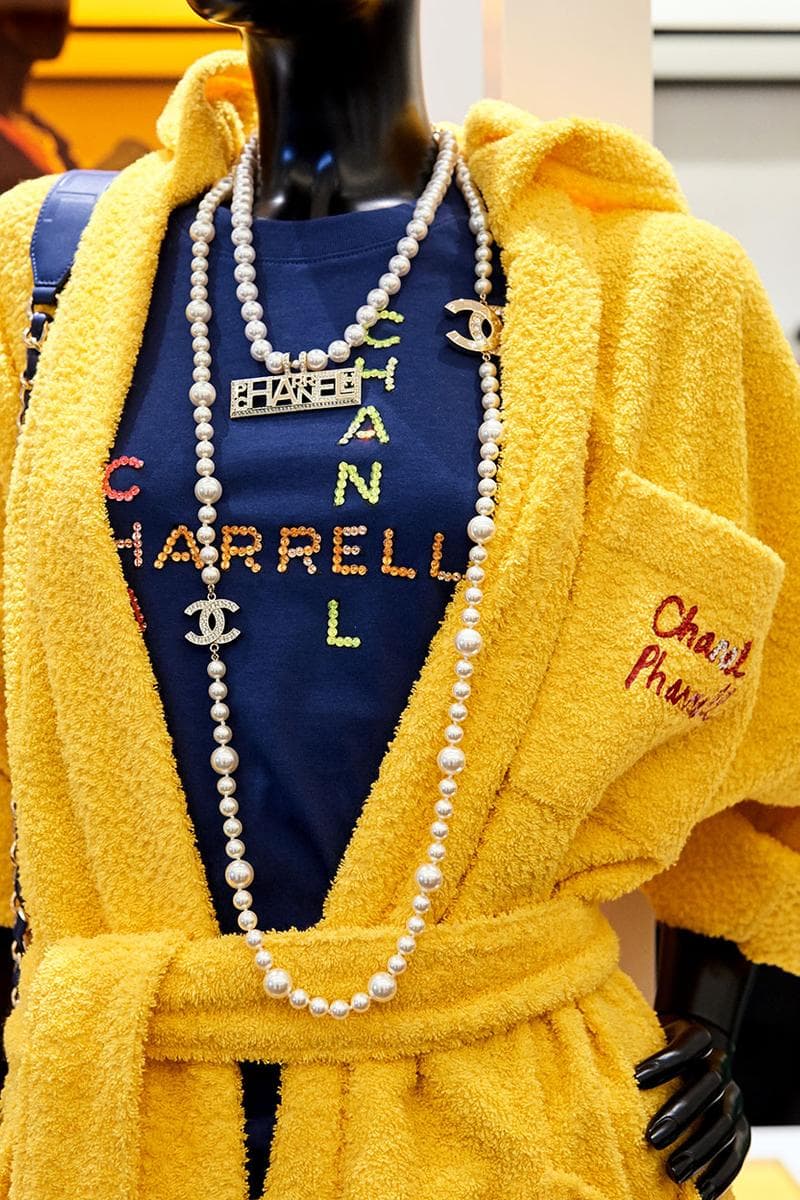 Chanel Pharrell SS19 Collection Seoul Debut Pharrell Williams Karl Lagerfeld jewelry clothes loafers bags accessories bucket hat release info price drop date