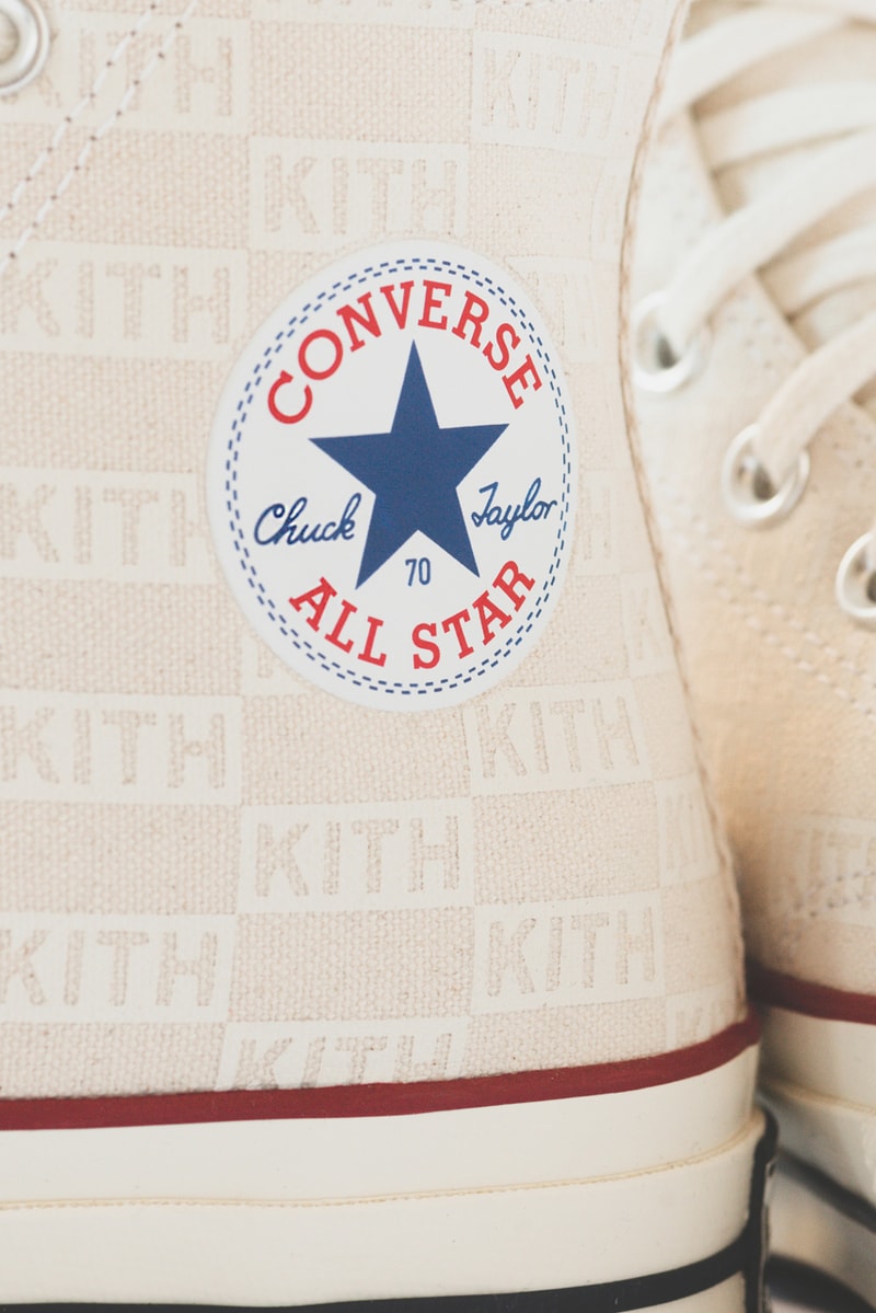 KITH x Converse より控えめ総柄ロゴデザインの新作コラボ Chuck Taylor が登場