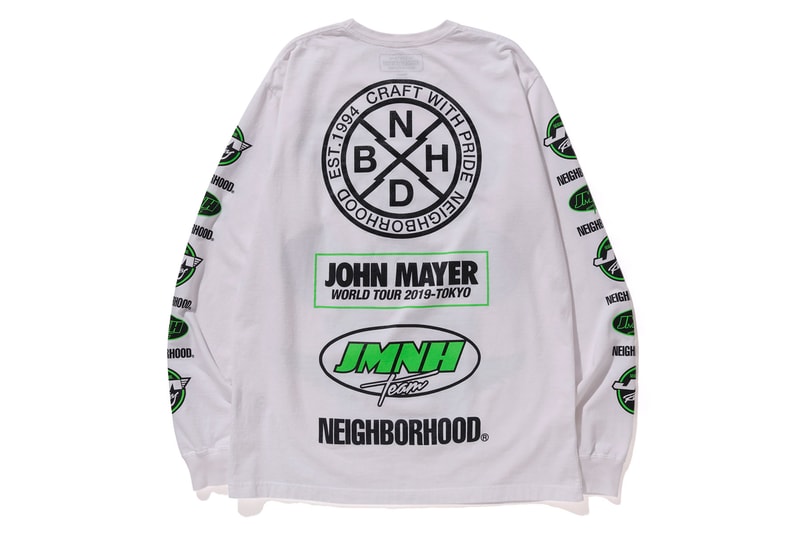 NEIGHBORHOOD が5年振りの来日公演を行なうジョン・メイヤーとの最新コラボアイテムを発表