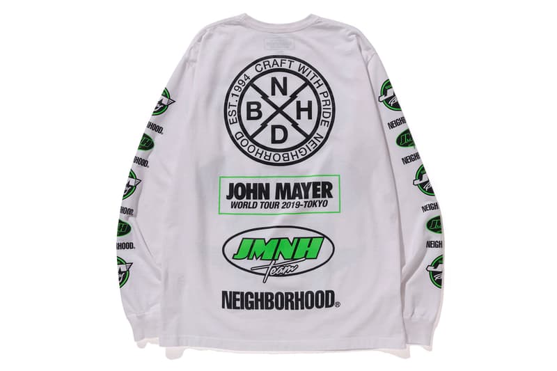 NEIGHBORHOOD が5年振りの来日公演を行なうジョン・メイヤーとの最新コラボアイテムを発表