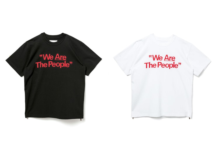 sacai が阪急メンズ東京店の移設リニューアルオープンを祝して限定Tシャツを販売