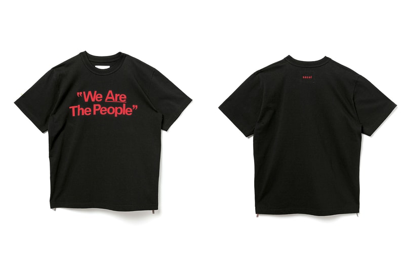 サカイ sacai が阪急メンズ東京店の移設リニューアルオープンを祝して限定Tシャツを販売