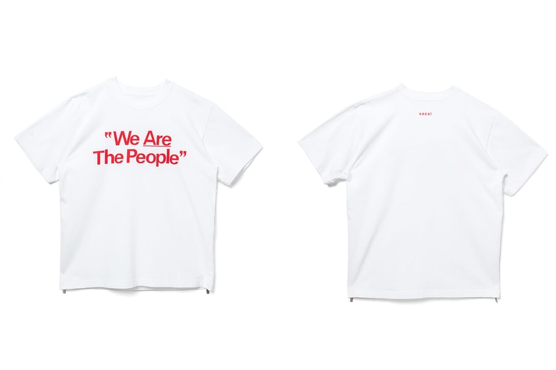 サカイ sacai が阪急メンズ東京店の移設リニューアルオープンを祝して限定Tシャツを販売