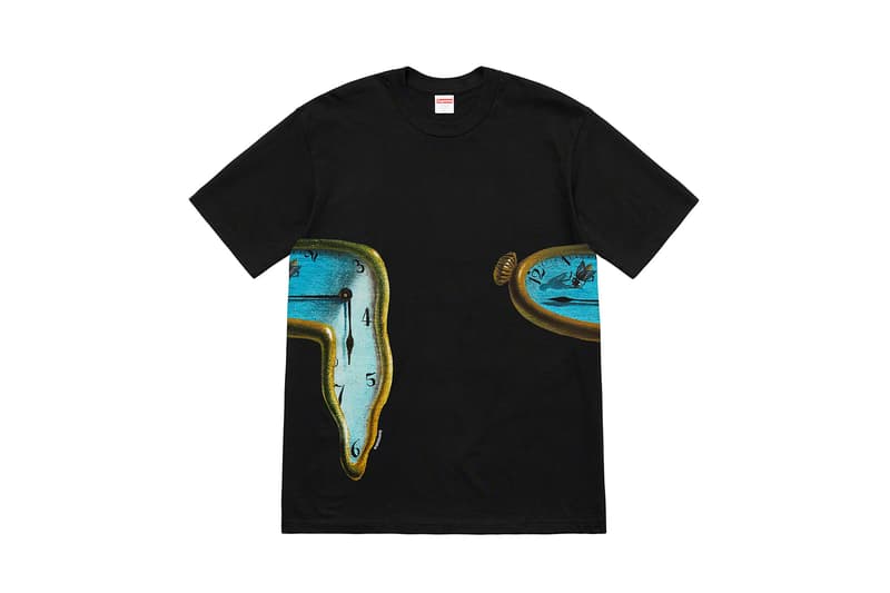 Supreme シュプリーム 2019年 春 シーズン 最新 Tシャツ コレクション サルバドール・ダリ 記憶の固執　溶けた時計 アンディ ハウエル  