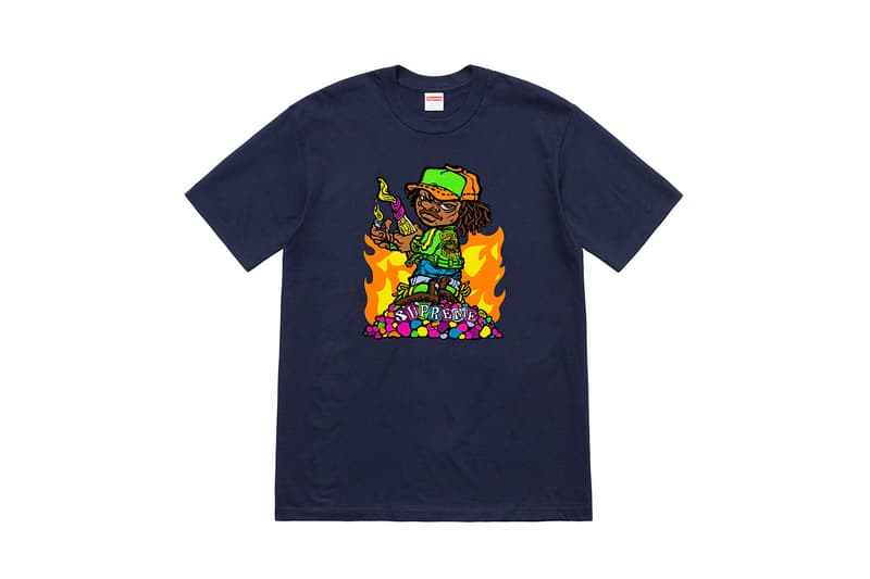 Supreme シュプリーム 2019年 春 シーズン 最新 Tシャツ コレクション サルバドール・ダリ 記憶の固執　溶けた時計 アンディ ハウエル  