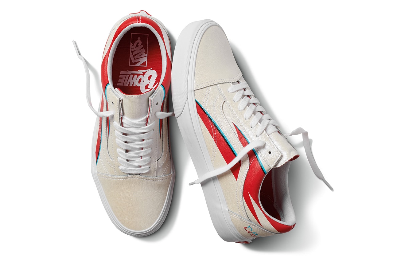 Vans David Bowie Capsule Collection Spring Summer 2019 SS19 Drop Release Date Information Clothing T-Shirts Sneakers Footwear Hats Old Skool SK8-Hi Slip On Ziggy Stardust Aladdin Sane Classic Era Space Oddity “the man who fell to earth”