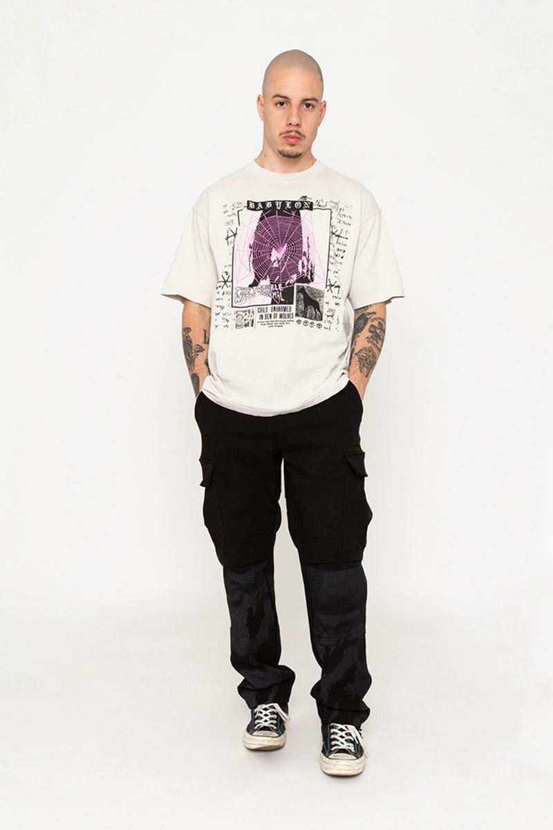 バビロンLA Babylon Spring/Summer 2019 Collection release info price date drop babylon la kosuke kawamura neighborhood nbhd  double layered flannels, all over woven crewnecks, half zip polar fleeces & waterproof snake print jacket