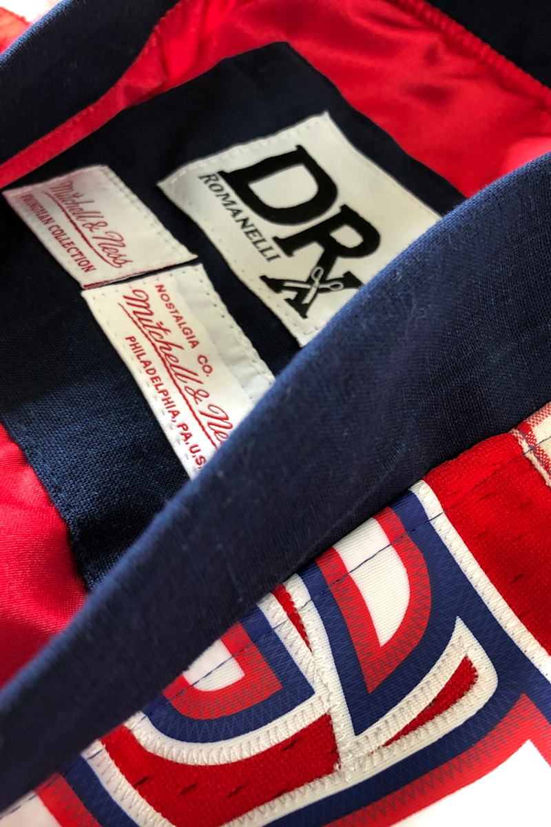 ドクターロマネリ ミッチェル&ネス Dr. Romanelli Custom Mitchell & Ness Boro Kimono patchwork jacket coat nba team logo jersey