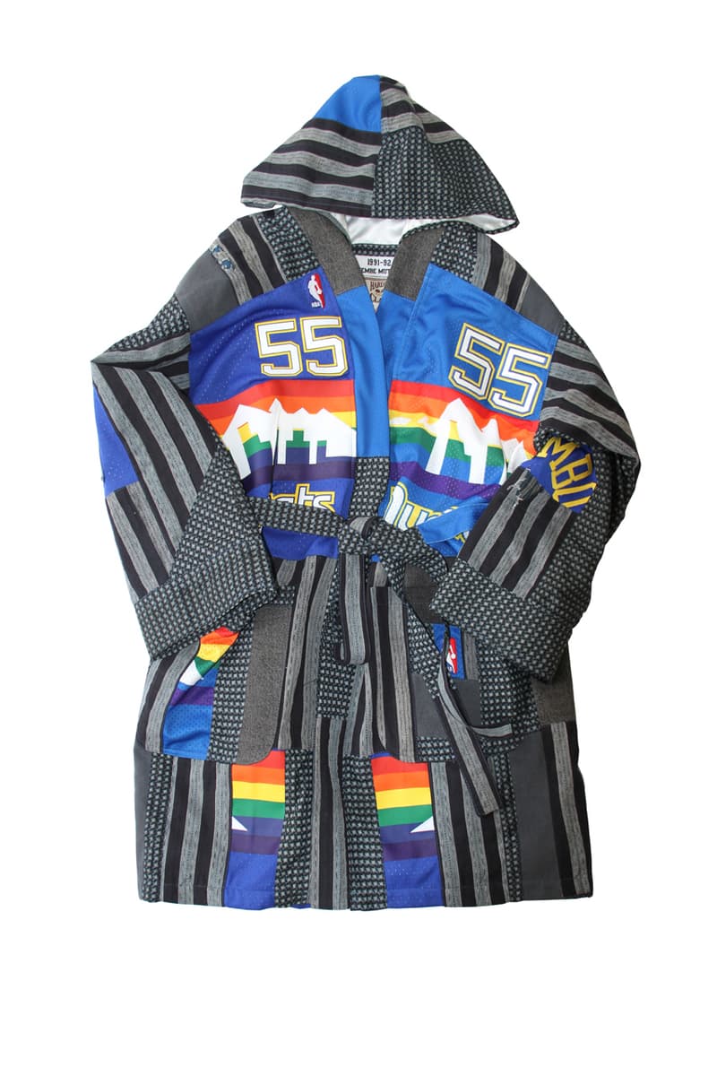 ドクターロマネリ ミッチェル&ネス Dr. Romanelli Custom Mitchell & Ness Boro Kimono patchwork jacket coat nba team logo jersey