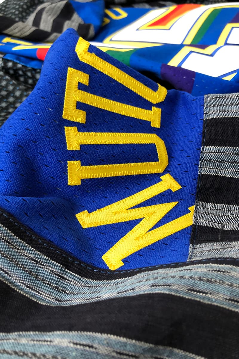 ドクターロマネリ ミッチェル&ネス Dr. Romanelli Custom Mitchell & Ness Boro Kimono patchwork jacket coat nba team logo jersey