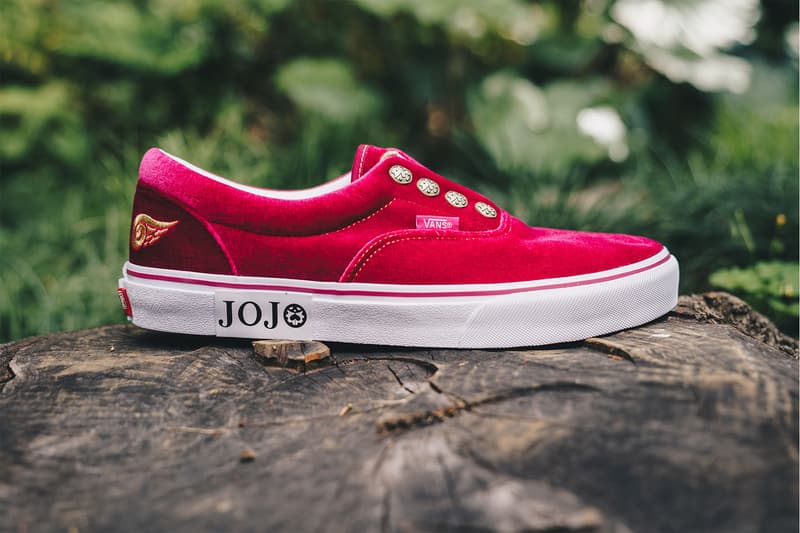 ジョジョの奇妙な冒険 x ヴァンズ Vans コラボスニーカー クローズアップ ブチャラティ ジョルノ