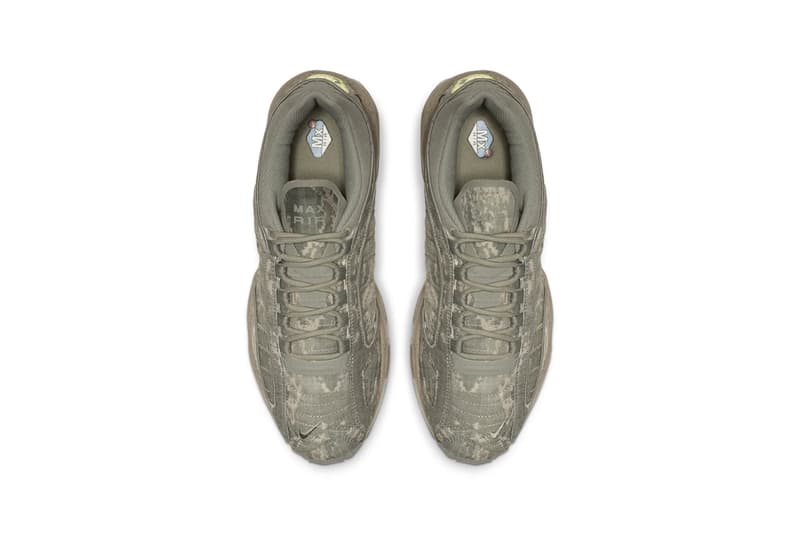 イキ エアマックス テイルウィンド Nike Air Max Tailwind IV "Digi-Camo" Sneaker Release Information Drop Information Ripstop Upper Volt Details Mini Swoosh Branding Speckled Sole Unit Retro