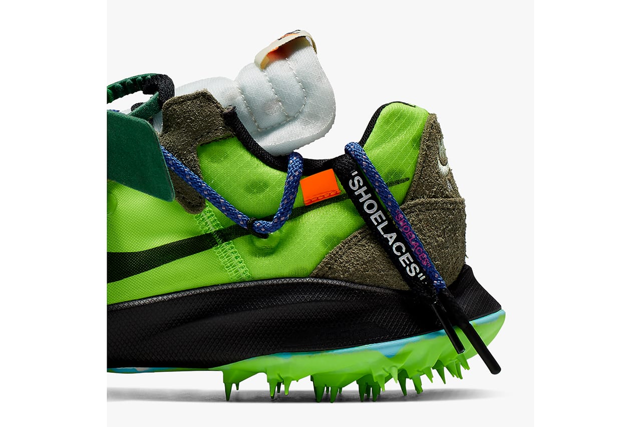 off white track cleats