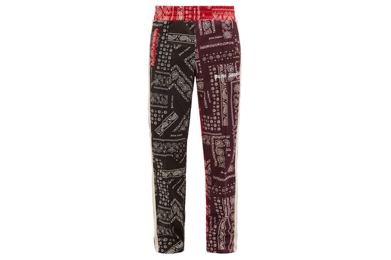 パーム・エンジェルスがバンダナ柄を採用したトラックパンツをリリース Palm Angels Patchwork-bandana jersey track pants