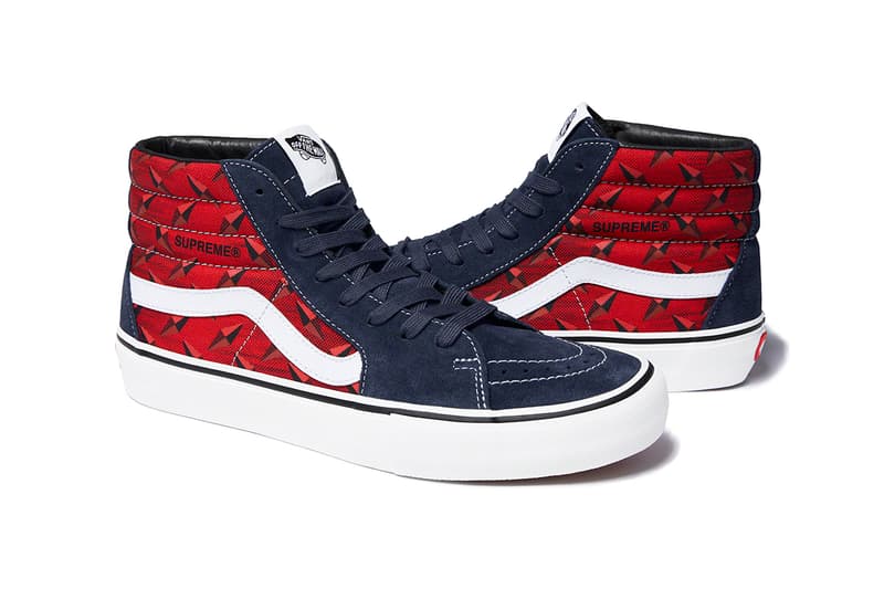 シュプリーム x ヴァンズ Supreme x Vans から2019年春夏の最新コラボフットウェア Sk8-Hi Pro & Slip-On Pro が登場 Supreme x Vans SS19 "Diamond Plate" Collection Sk8-Hi Pro Slip-On Pro Red Yellow White Suede Canvas