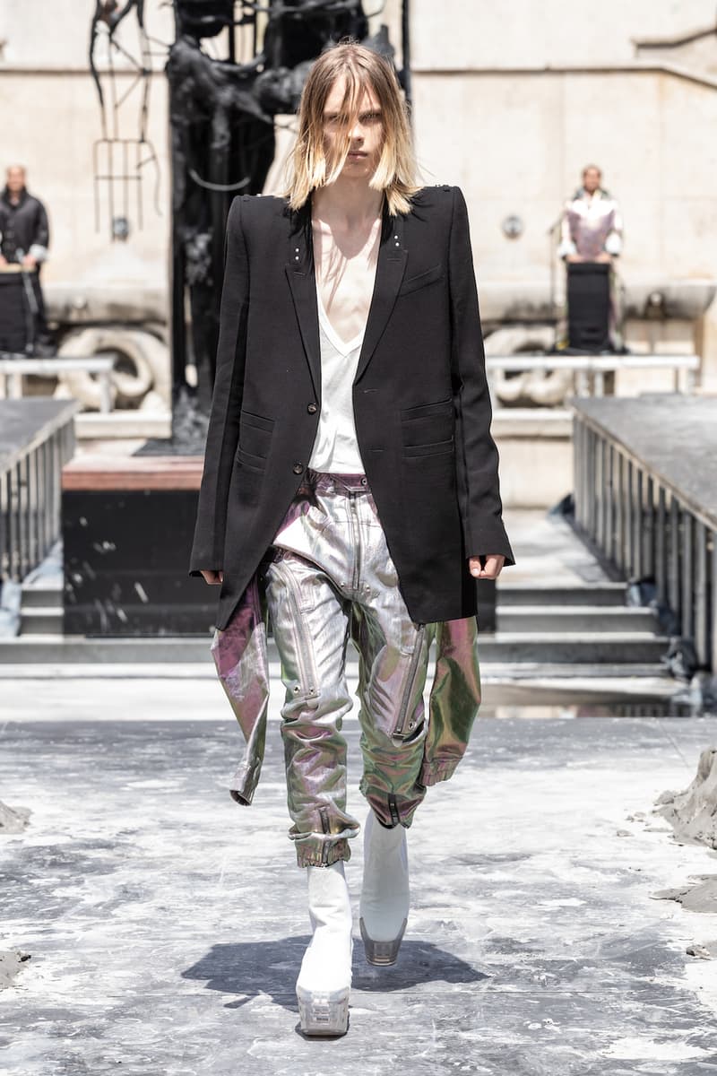 リック オウエンス Rick Owens 春夏コレクション Spring/Summer 2020 パリ ファッションウィーク Paris Fashion Week Men's SS20 Runway Collection Looks Tailoring Iridescent Coats Suits Streetwear Avant Garde