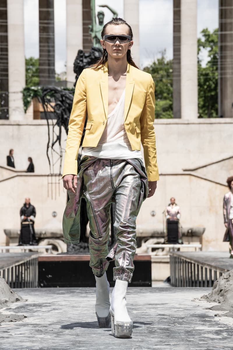 リック オウエンス Rick Owens 春夏コレクション Spring/Summer 2020 パリ ファッションウィーク Paris Fashion Week Men's SS20 Runway Collection Looks Tailoring Iridescent Coats Suits Streetwear Avant Garde