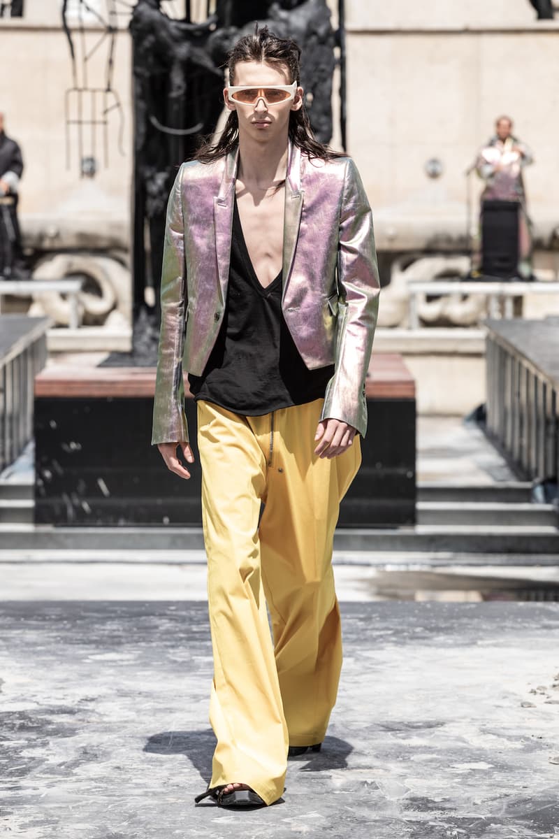 リック オウエンス Rick Owens 春夏コレクション Spring/Summer 2020 パリ ファッションウィーク Paris Fashion Week Men's SS20 Runway Collection Looks Tailoring Iridescent Coats Suits Streetwear Avant Garde
