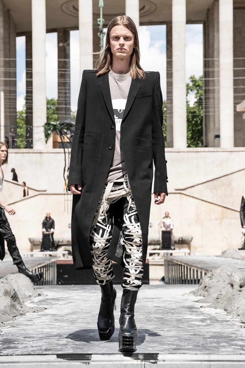 リック オウエンス Rick Owens 春夏コレクション Spring/Summer 2020 パリ ファッションウィーク Paris Fashion Week Men's SS20 Runway Collection Looks Tailoring Iridescent Coats Suits Streetwear Avant Garde